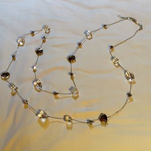 Twenty-four inch, delicate beaded necklace